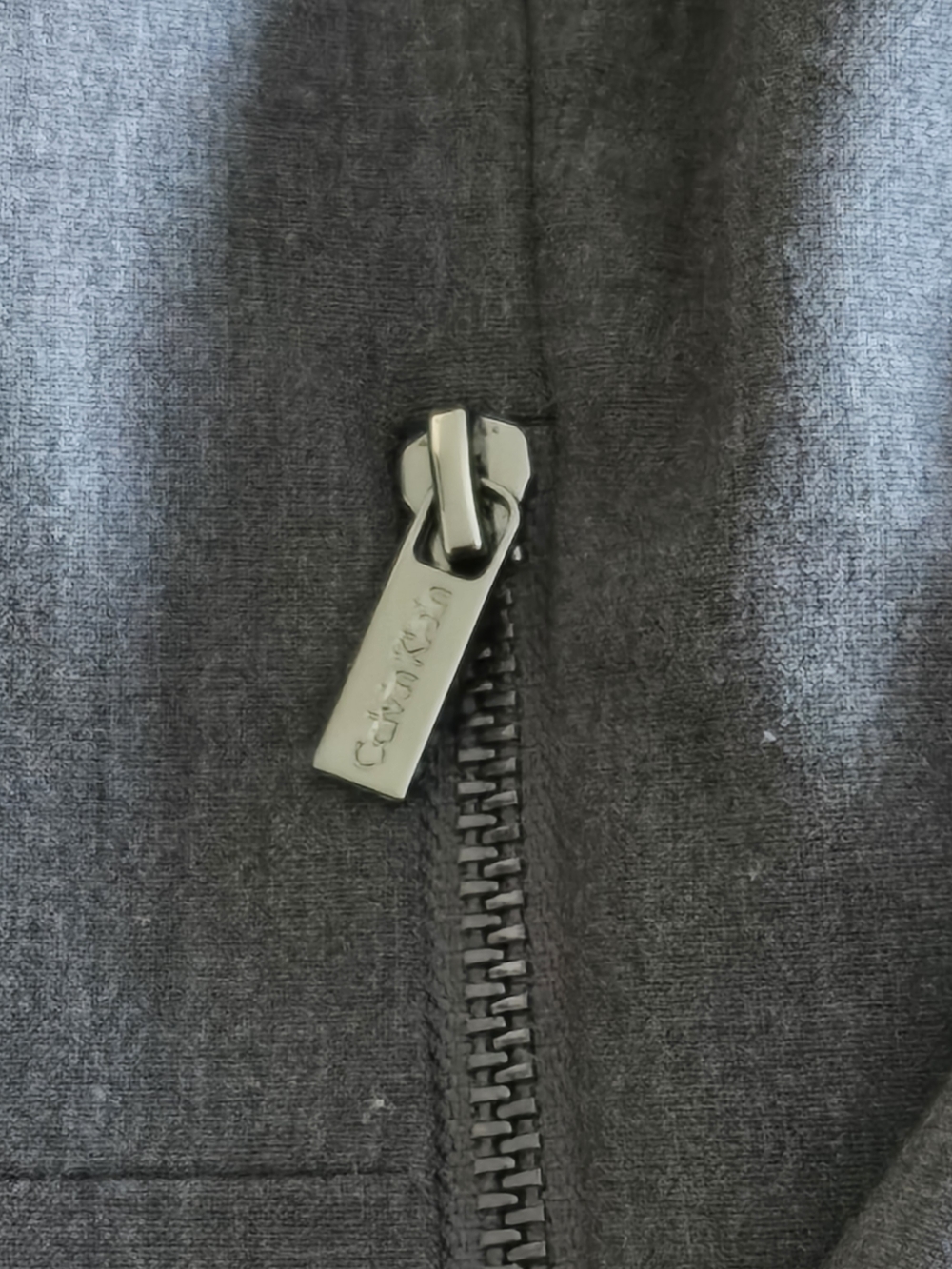 Calvin Klein Invisible Fit Solutions Blazer Zip-Front Side Panel Dark Gray Sz 6 - Picture 13 of 14